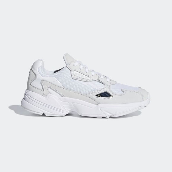 adidas Shoes - Adidas Falcon Women’s Triple White Multi Sz